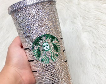 スワロフスキーストーン付きパーソナライズスターバックスタンブラー