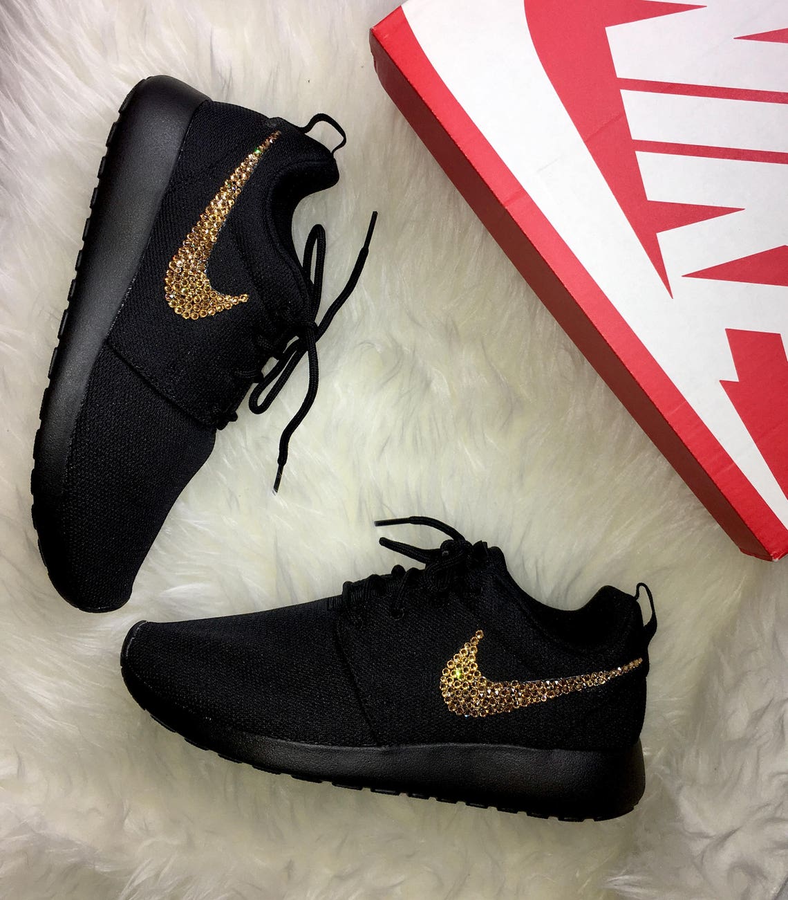 nike swarovski gold