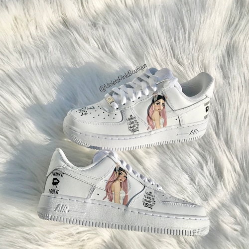 custom ariana grande air force ones