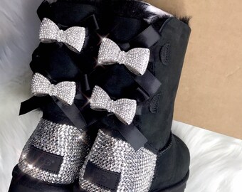 Women's Bling Ugg Swarovski Crystals 