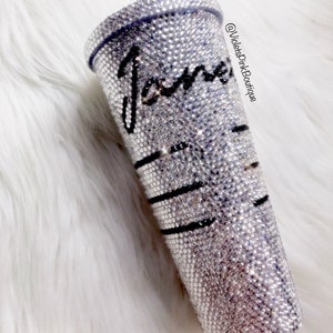 Swarovski STARBUCKS Bling Tumbler Cold Cup With Custom Name image 3