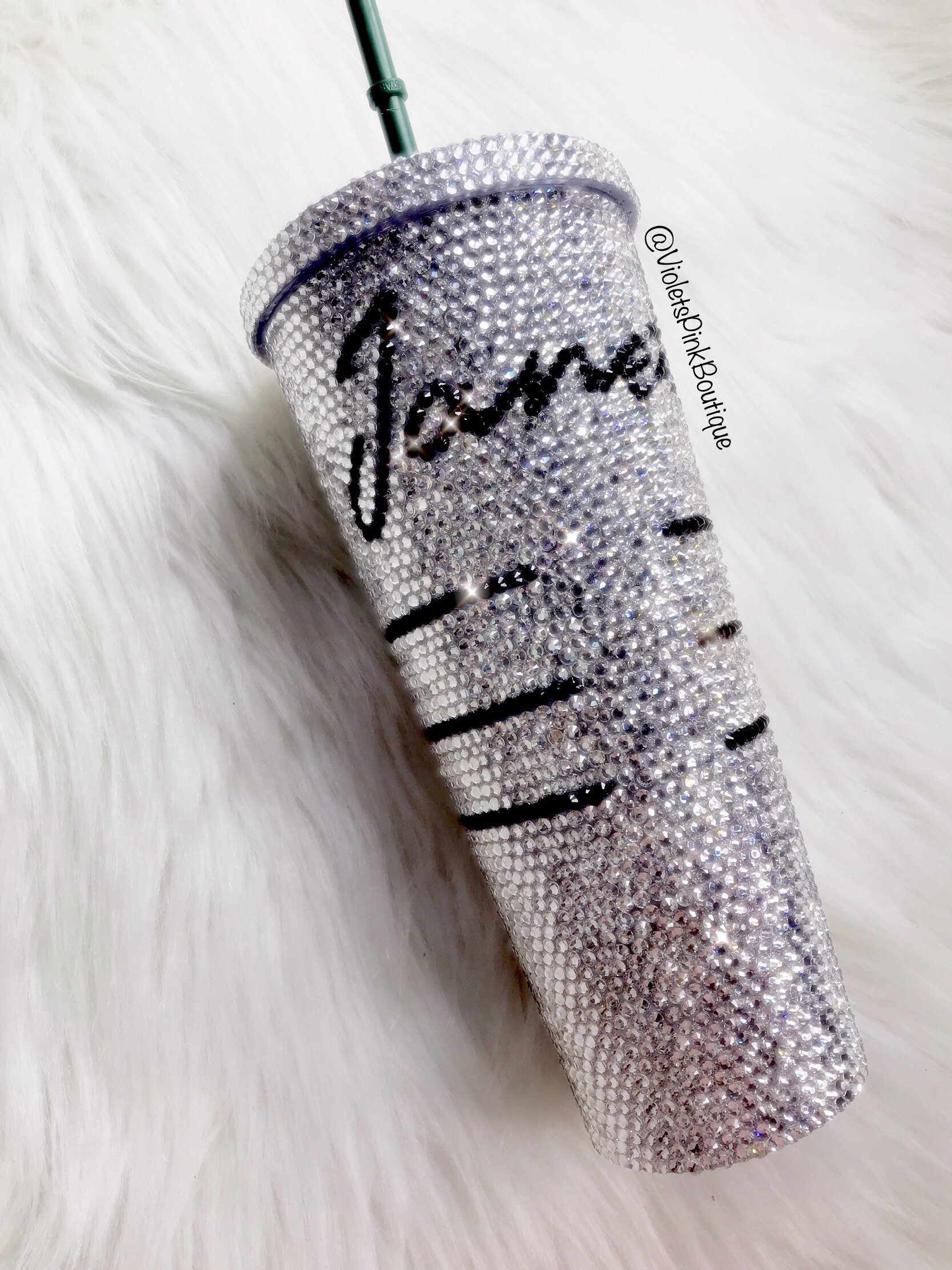 Swarovski STARBUCKS Bling Tumbler Cold Cup With Custom Name