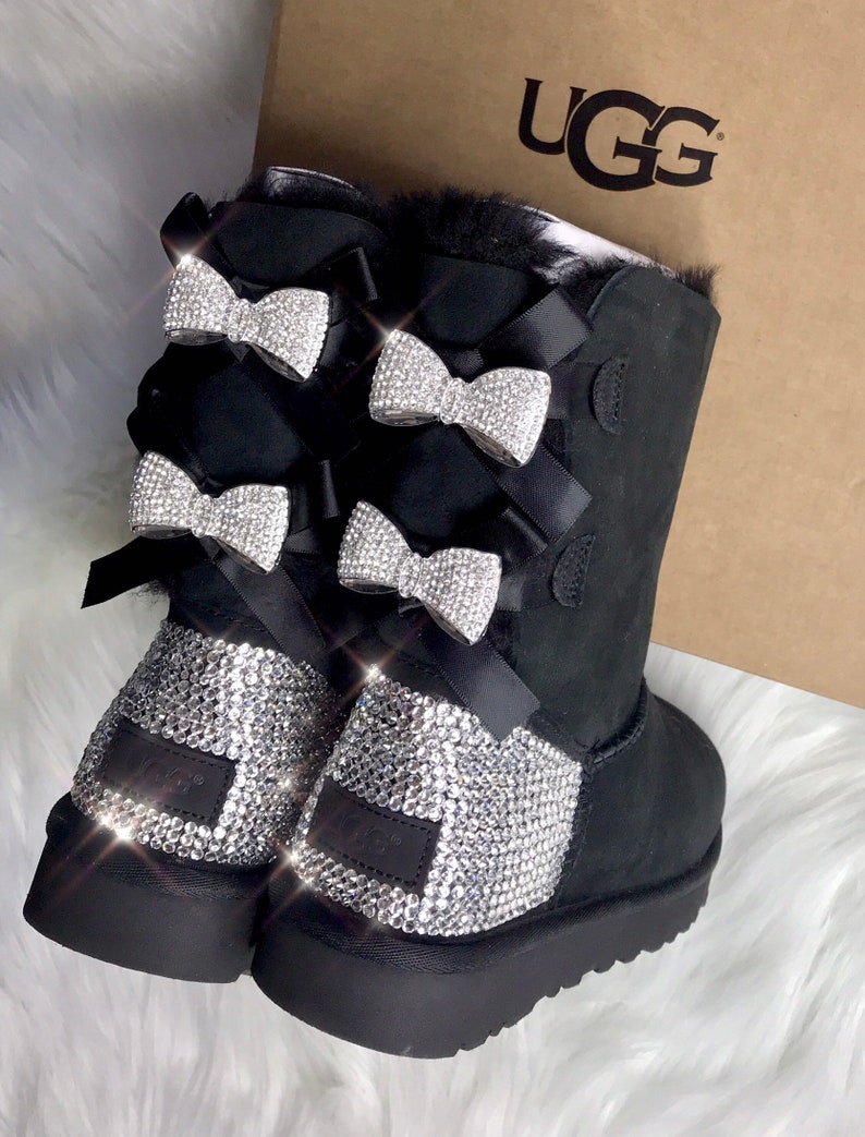 Baby Ugg Boots With Swarovski Crystals Custom Girl Baby | Etsy