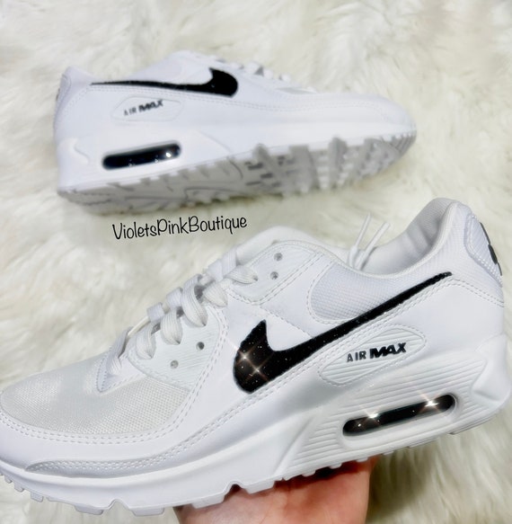 Swarovski Nike Bling Women's Air Max 90 black/ white