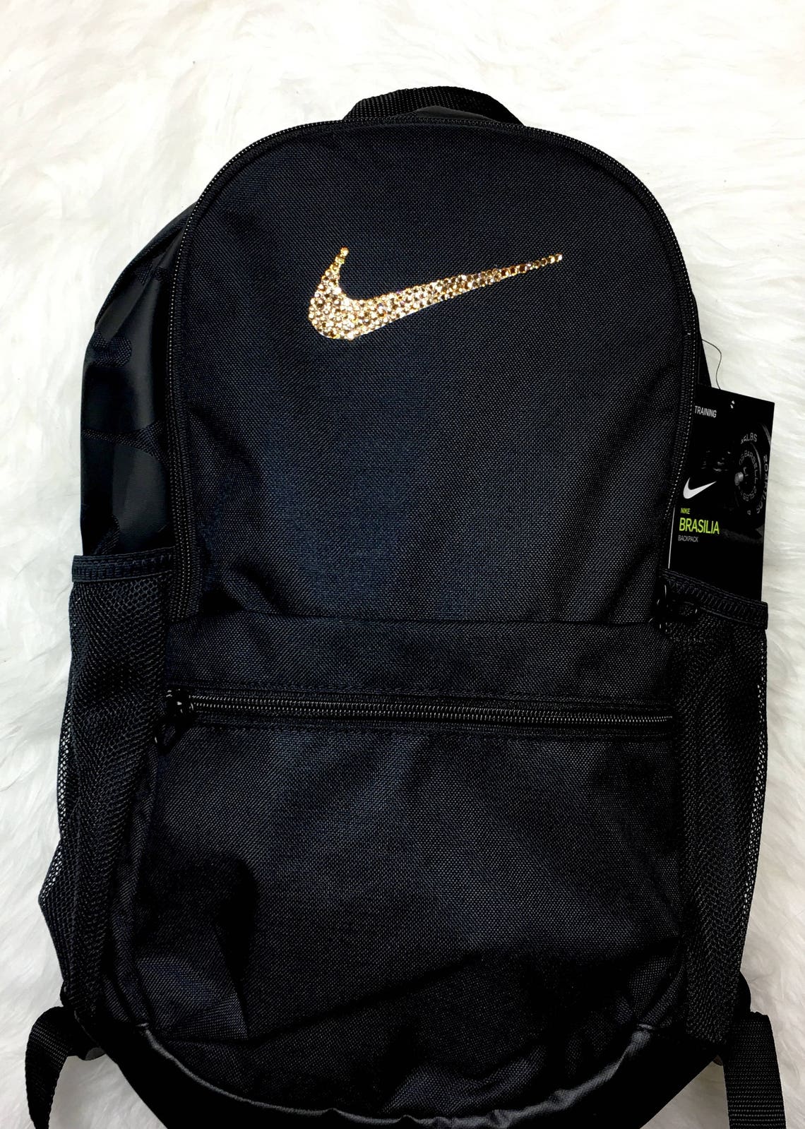 Bling Nike Brasilia Training Backpack Embellished With | Etsy