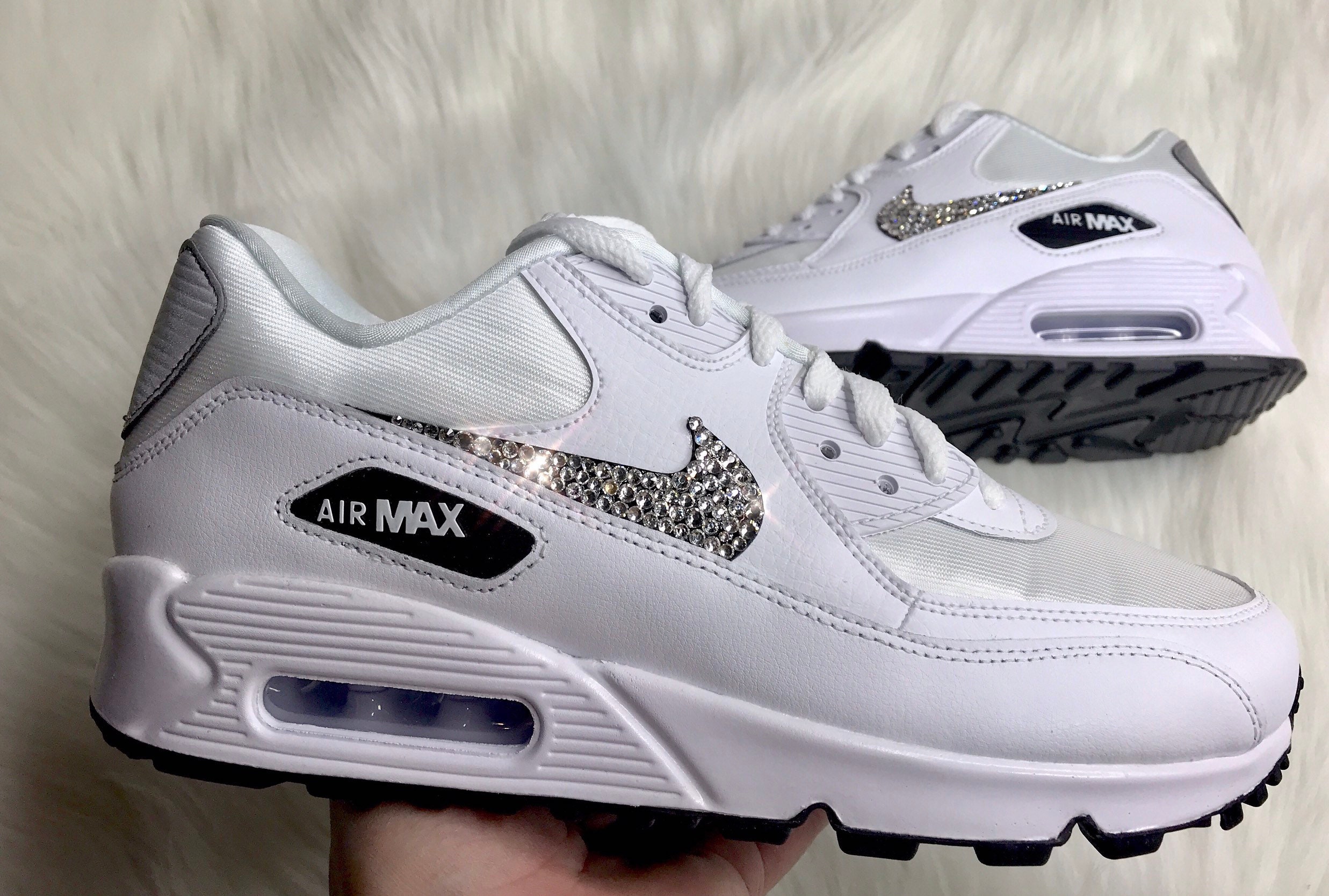 Air max deals swarovski black