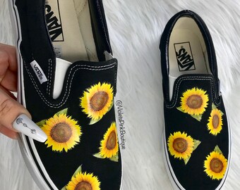 Custom sunflower vans sale