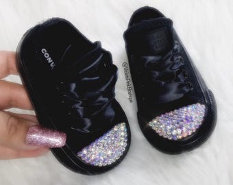 Swarovski Crystal Converse Baby Shoes: Bling Sneakers