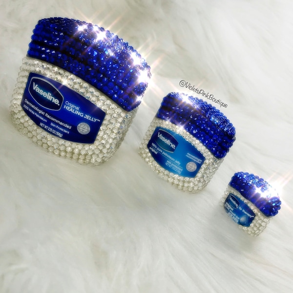 Custom Swarovski Crystal Bling Vaseline Petroleum Jelly- Gift ideas