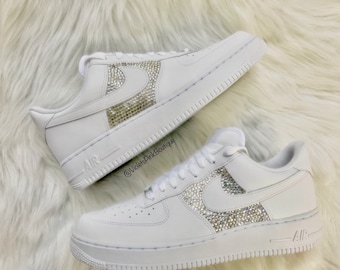 Women's Air Force 1 With Swarovski Crystals Custom Bling Shoes On Sale Gift Ideas