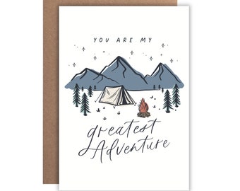 You are My Greatest Adventure | Greeting Card | Love | Valentine's Day | Relationship | Anniversary | Wedding | Appreciation | Thank You