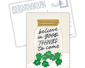 Believe in Good Things to Come | Art Print | Postcard | Inspirational | Motivational | Affirmation | Self-care | Self-love | Manifestation