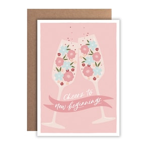 Prost auf neue Anfänge | Grußkarte | Hochzeit | Heirat | Neues Haus | Verlobung | Feier