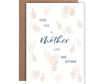 You are a Mother Like No Other | Greeting Card | Appreciation | Mother's Day | Stepmother