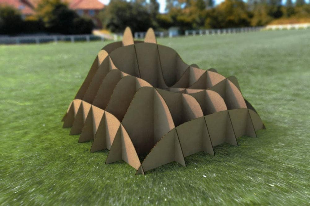 Garden Chair / Furniture From Disposable Cardboard Build a Seat From