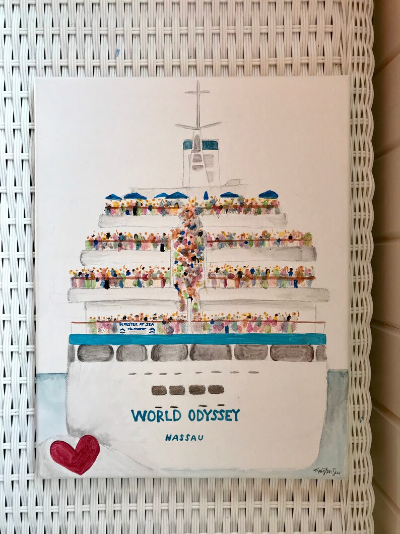 Semester At Sea Ship Series Etsy