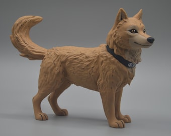 Happy wolf - Resin figure - 11.5 cm tall - Pre-order (read description please)