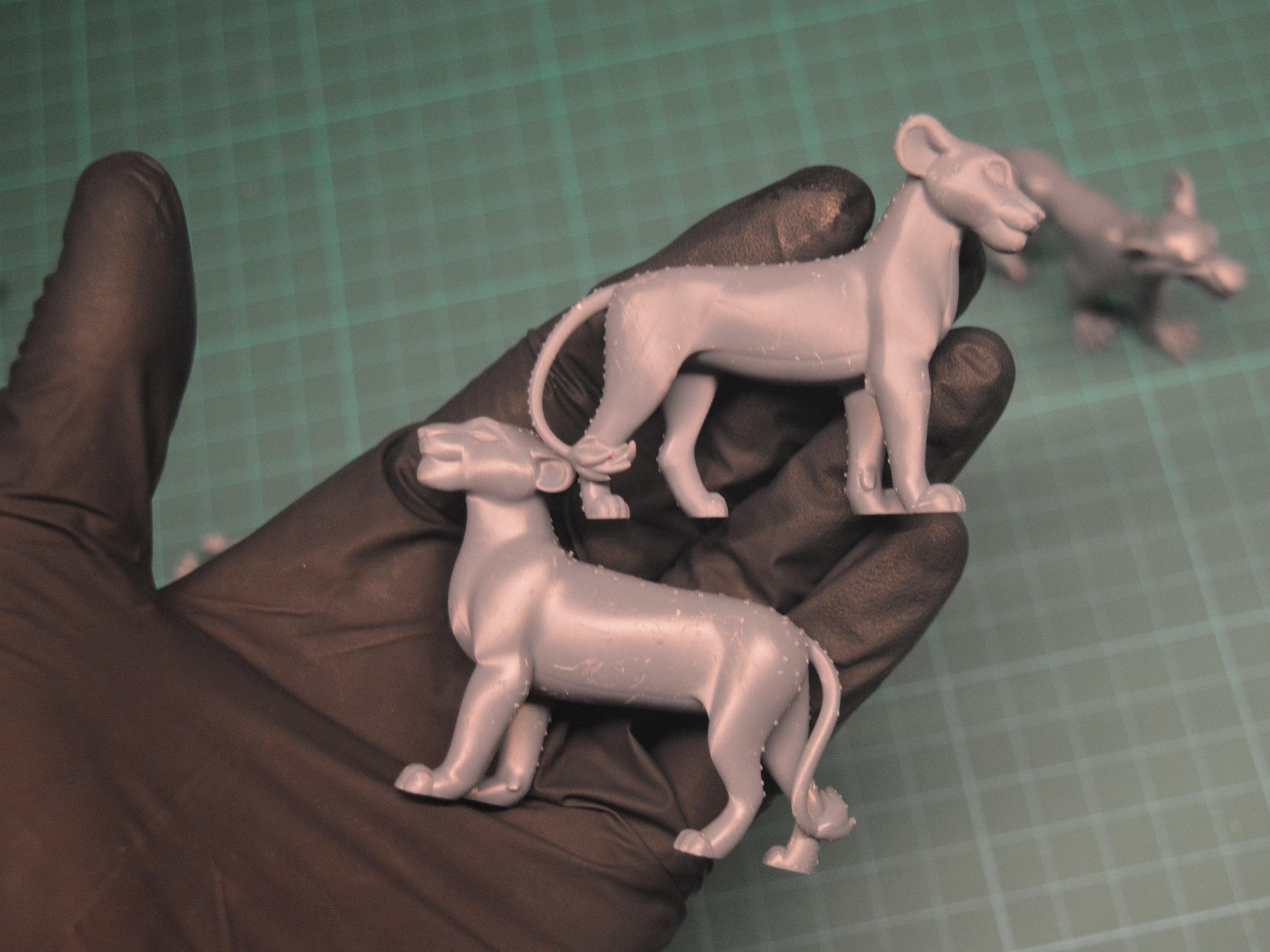 Ten Tiny Lions Unpainted Set (read Description) - Ready to Ship