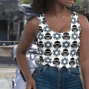 Gas Mask Crop Top for Disney Influencer | Space wars sport bra for runDisney