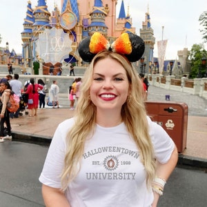 Embroidered Halloweentown University Unisex T-Shirt Fall running Top   Halloween Shirts  Boo To You Shirt