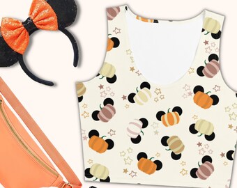 Pumpkin Spice Crop Top  Fall running Top   Halloween Crop Top
