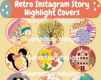 Retro Influencer Magic Instagram Story Cover  Retro Insta Highlight Covers  Covers for Instagram Highlights  IG Stories