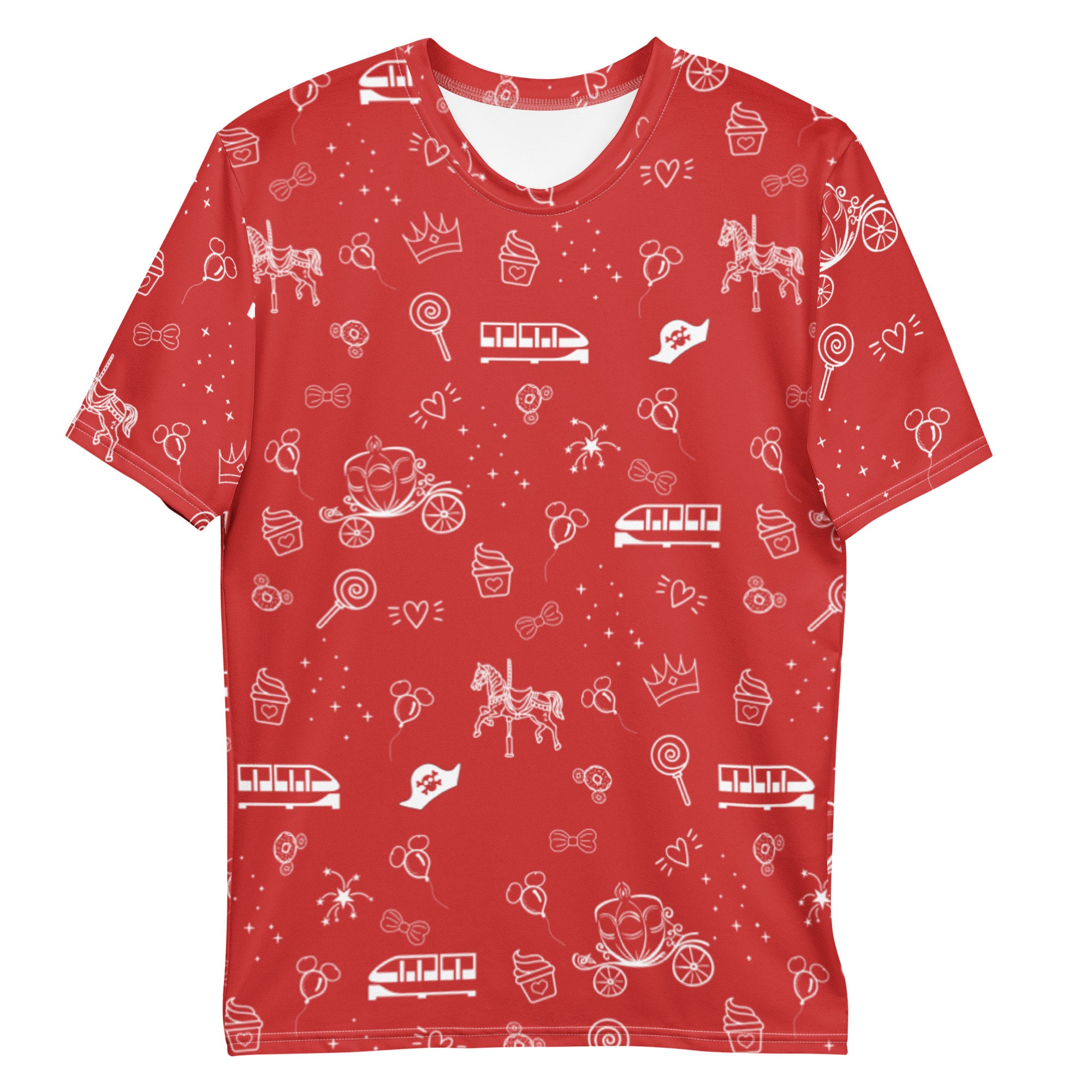 Red Magic Sketch Unisex T-shirt Women's tee Men's shirt  Family Vacation Shirts  Mommy & Me