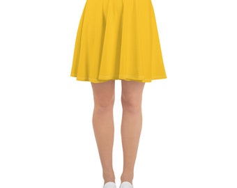 Yellow Women&#39;s Skater Skirt for  influencer running Princess Costume  Princess outfit  Marathon Costume