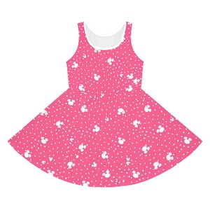 Girls Pink Skater Dress Family Matching  Mommy and Me  Matching Sets
