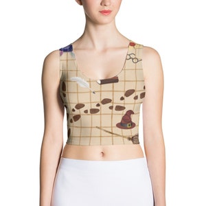 Casting Spells Crop Top  Vacation Cropped Tank  Marathon Costume  Running top