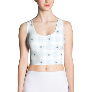 Ice Queen Bounding Crop Women&#39;s Crop Top for Influencer running costume Matching Vacation Tees