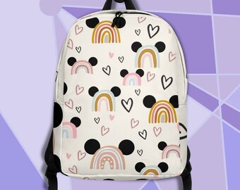 Rainbow Ears Backpack   Diaper Bag  Magical Park Bag   Ears Backpack