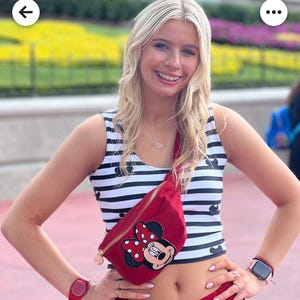 Crop-top met gestreepte hoed Crop-top voor dames voor influencer-hardloopkostuum Bijpassende vakantie-T-shirts