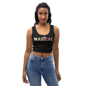Costume da corsa magico crop top per il weekend della maratona, vasca arcobaleno per parchi a tema