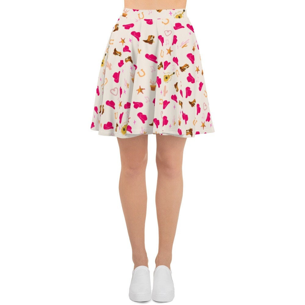 Western Story Skater Skirt  Girl Cowgirl Theme Parks Costume  Bachelorette Nashville
