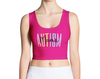 Autism Mom Crop Top