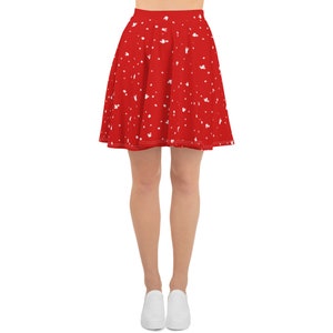 Minimalist Red Dot Skater Skirt Influencer Bounding Costume Family Matching Mommy and Me Matching Sets