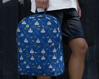 WDW 50th Anniversary Celebration Backpack  Magical Printed Bag  Family Vacation Backpack
