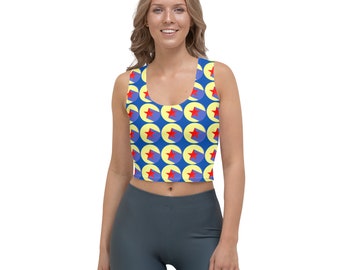 Hollywood Crop Top   Toy Ball Tee  Vacation cropped tank