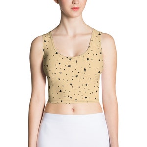 Minimalist Dot Crop Top Women&#39;s Crop Top for Influencer running costume Matching Vacation Tees