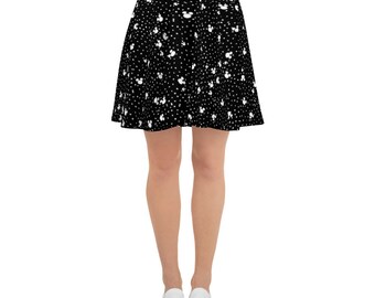 Black Polka Dot Skater Skirt, Family Matching Vacation Outfits, Theme Park Matching Sets