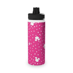 Pink Polka Dot Stainless Steel Water Bottle Theme Park Sports Bottle  Teen Birthday Gift Ideas  Girls Christmas Gifts