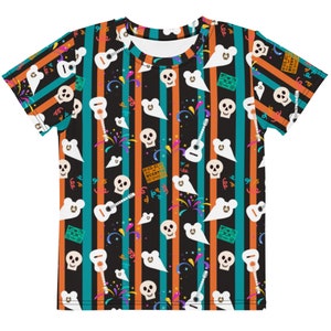 Dia De Los Muertos toddler crew neck t-shirt  Halloween Family Matching Shirts  Vacation Shirts