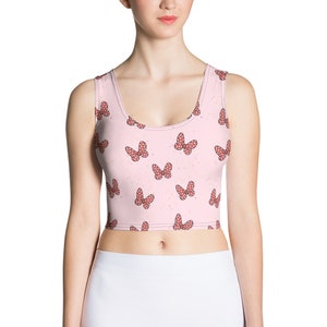 Red Polka Dot Bow Crop Top, Park Running Costime