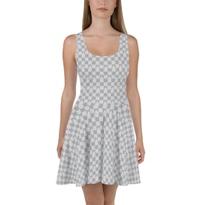 Magical Castle Checkered Skater Dress, Running Costume, Family Matching Outfits