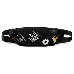 Stars Space Wars Black Fanny Pack, Space Wars belt bag, park bag for Hollywood studios