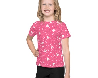 Polka Dot pink toddler crew neck t-shirt  Family Matching Shirts  Vacation Shirts  Mama and Me  Daddy and Me tees
