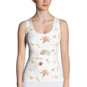 Mrs Mouse Boho Bride Just Married Tank Top