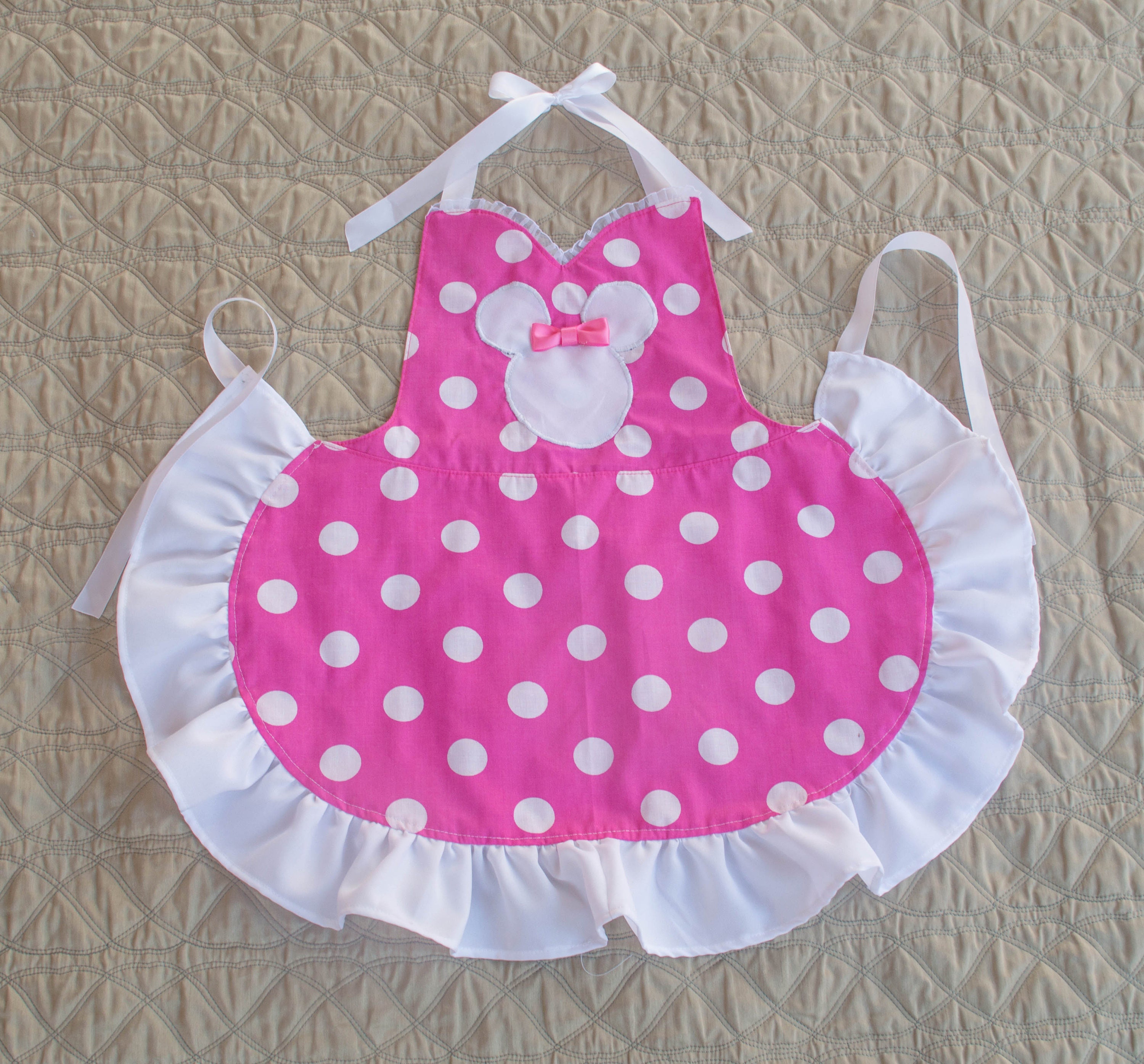 Minnie Mouse Inspired Dress Up Apron Etsy