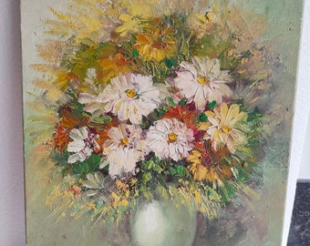 vintage painting old oil painting on canvas Helman